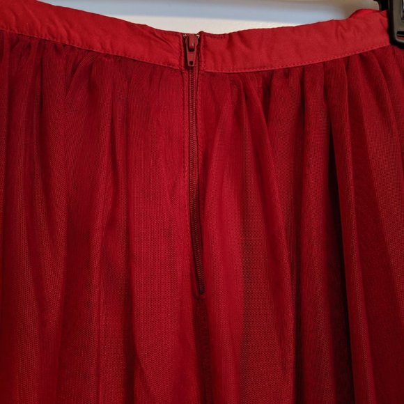 My Michelle Red Layered Tulle Skirt - Picture 4 of 8